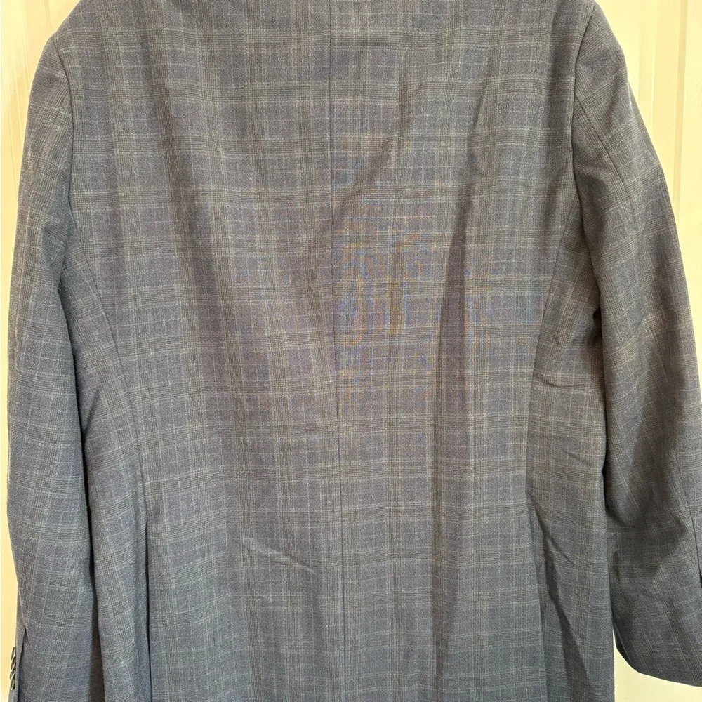 Tommy Hilfiger Navy Plaid Blazer